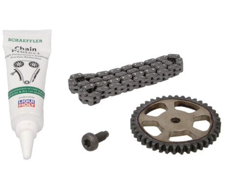 Chain set, oil pump drive