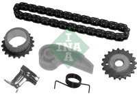 Chain set, oil pump drive