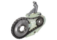 Chain set, oil pump drive