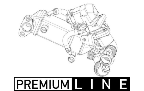 Cooler, exhaust gas recirculation BEHR *** PREMIUM LINE ***