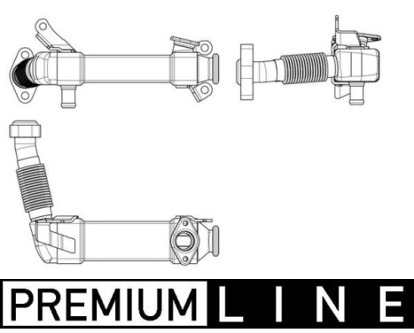 Cooler, exhaust gas recirculation BEHR *** PREMIUM LINE ***, Image 2