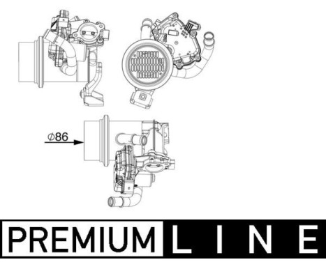 Cooler, exhaust gas recirculation BEHR *** PREMIUM LINE ***, Image 2