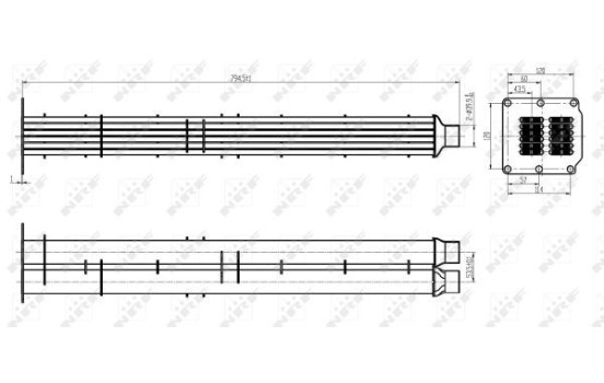 Cooler, exhaust gas recirculation EASY FIT