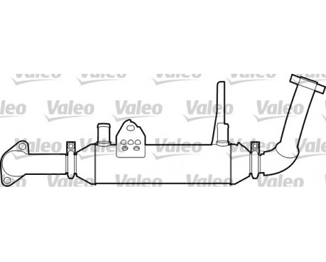 Cooler, exhaust gas recirculation ORIGINAL PART 817749 Valeo