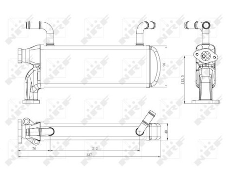 Cooler, exhaust gas recirculation, Image 2