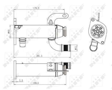 Cooler, exhaust gas recirculation, Image 4