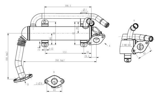Cooler, exhaust gas recirculation, Image 3