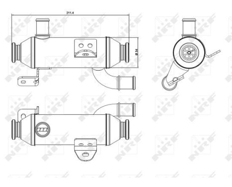 Cooler, exhaust gas recirculation, Image 2