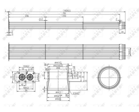 Cooler, exhaust gas recirculation