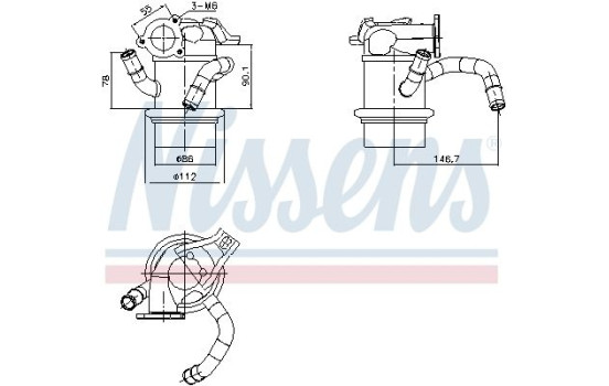Cooler, exhaust recirculation ** FIRST FIT **