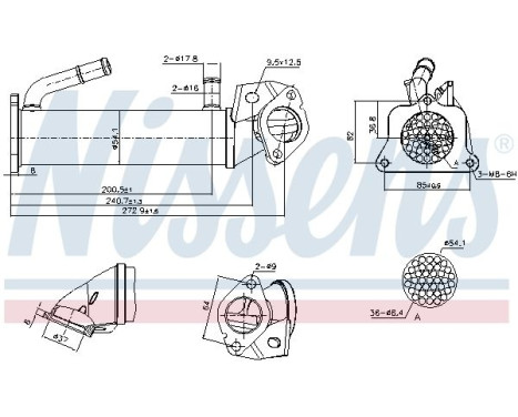 Cooler, exhaust recirculation