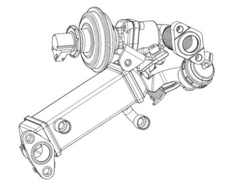 Cooler, exhaust recirculation, Image 2