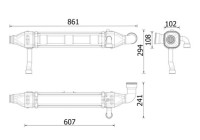 Cooler, exhaust recirculation