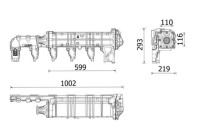 Cooler, exhaust recirculation