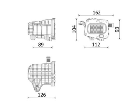 Cooler, exhaust recirculation