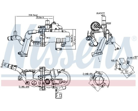 Cooler, exhaust recirculation