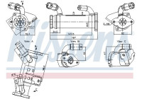 Cooler, exhaust recirculation