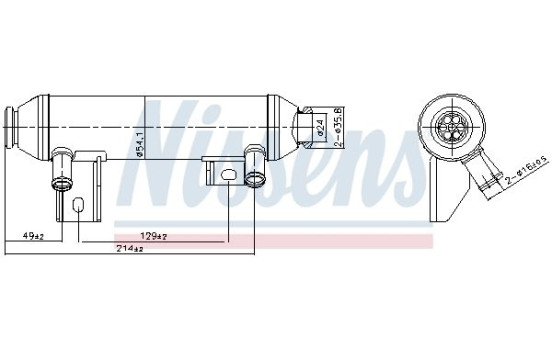 Cooler, exhaust recirculation