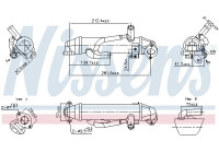 Cooler, exhaust recirculation