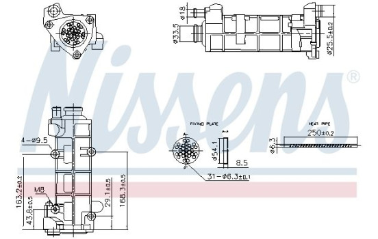 Cooler, exhaust recirculation