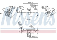 Cooler, exhaust recirculation