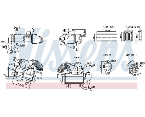 Cooler, exhaust recirculation