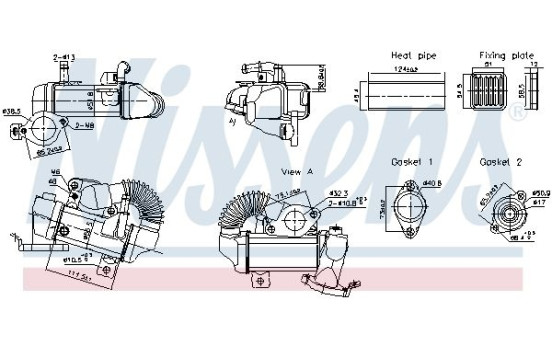 Cooler, exhaust recirculation