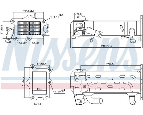 Cooler, exhaust recirculation