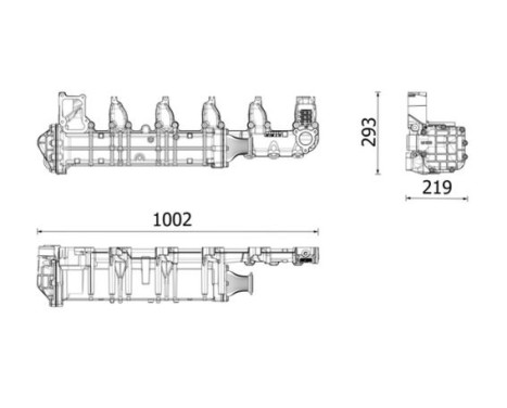 Cooler, exhaust recirculation