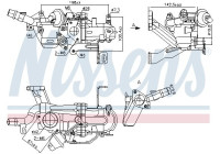 Cooler, exhaust recirculation