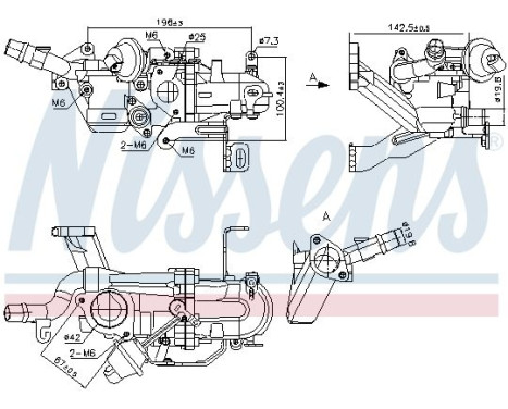 Cooler, exhaust recirculation