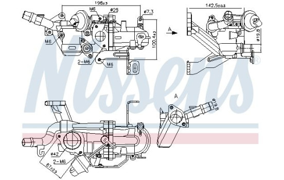 Cooler, exhaust recirculation