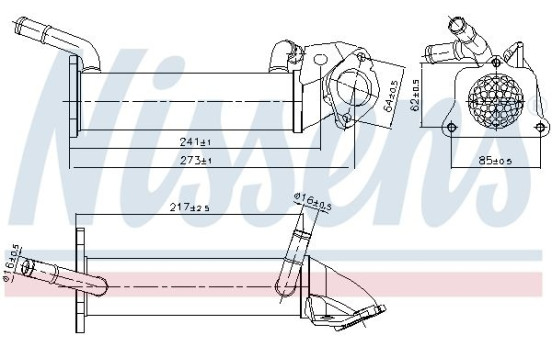 Cooler, exhaust return