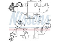 Cooler, exhaust return