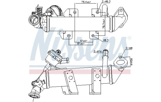 Cooler, exhaust return