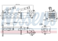 Cooler, exhaust return