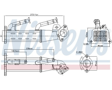 Cooler, exhaust return