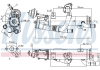 Cooler, exhaust return