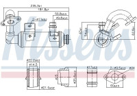 Cooler, exhaust return