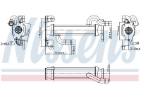 Cooler, exhaust return