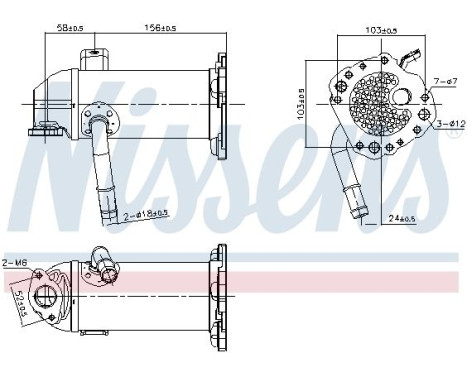 Cooler, exhaust return