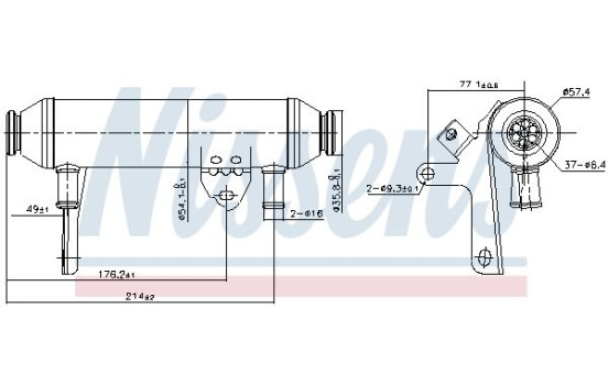 Cooler, exhaust return