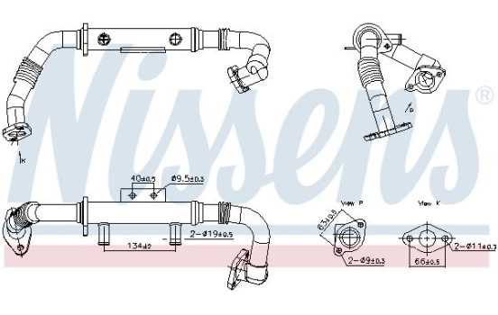 Cooler, exhaust return