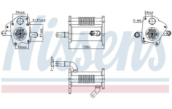 Cooler, exhaust return