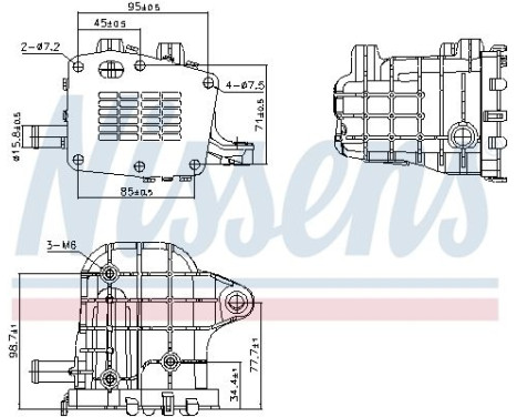 Cooler, exhaust return