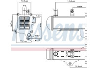 Cooler, exhaust return