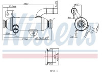 Cooler, exhaust return