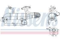 Cooler, exhaust return