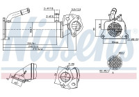 Cooler, exhaust return