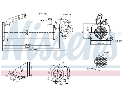 Cooler, exhaust return
